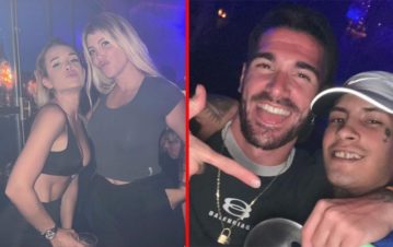 Wanda Nara, L-Gante, Camila Homs y Rodrigo De Paul coincidieron en un boliche: las fotos de la noche más caliente del año