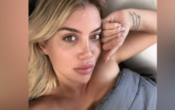 La foto más comentada de Wanda Nara desde la cama y sin maquillaje