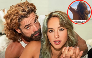 Flor Vigna promocionó en toples la canción que le dedicó a Luciano Castro