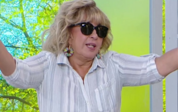 Georgina Barbarossa hizo su programa de Telefe con lentes negros y explicó el motivo