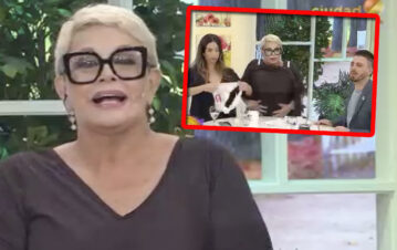 ¡Nunca visto! A Carmen Barbieri le regalaron lencería por el cumpleaños y se la probó en vivo