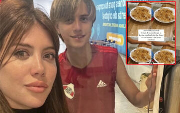 Wanda Nara le cocinó a su hijo Valentino y se desilusionó por la devolución del nene: "Eso no es aprobado"
