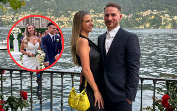 ¡Blanqueó! Alexis Mc Allister llevó a su nueva novia al casamiento de Lautaro Martínez