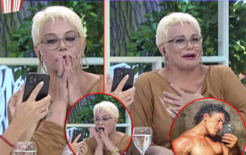 El show de caras de Carmen Barbieri al ver el video hot de Tomás Holder