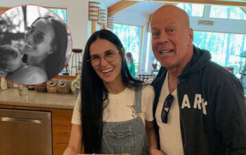 Demi Moore mostró una foto inédita de la nieta de Bruce Willis recién nacida en su momento más difícil