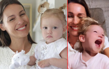 Pampita mostró un video de Anita en pleno ataque de risa 