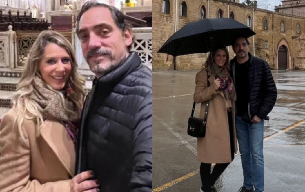 Las románticas fotos de Rocío Marengo y Eduardo Fort, a los besos en Italia: "Con vos, hasta..."