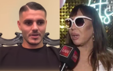 Mauro Icardi acusó de "drogadicta" a Moria Casán tras recordarle su affaire con la China Suárez