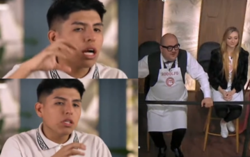La respuesta mala onda de Antonio de MasterChef con Rodolfo en plena eliminación