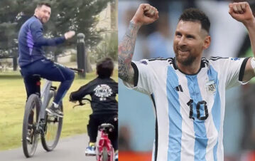 Cómo son las vacaciones gasoleras de Lio Messi en Rosario: bicicleta, paseos, mate y milanesas de la madre