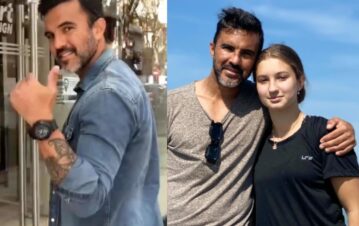 ¿Qué hizo? Fabián Cubero se mostró en público con su hija Indiana en el pico del escándalo legal con Nicole Neumann