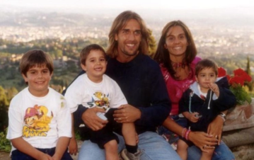 Así está hoy Irina, la novia de "toda la vida" que acompañó por el mundo a Gabriel Batistuta