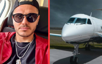 Mauro Icardi viajó a Argentina en un lujoso avión privado: cuánto cuesta el vuelo