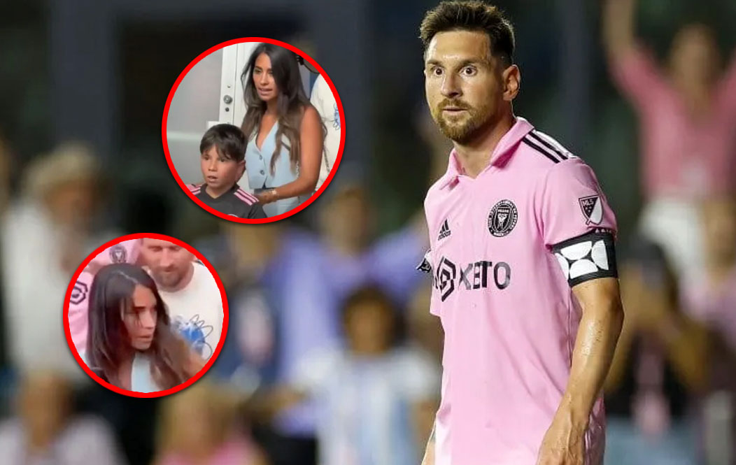 La furia de Antonela Roccuzo en Miami: se enojó con fanáticos de Messi tras ser empujada