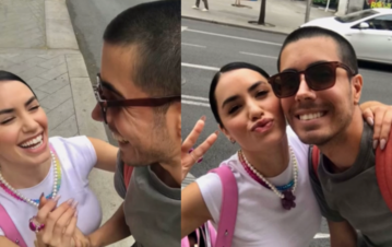 Qué le dijo Lali a la pareja argentina que la buscó por varios días en Madrid