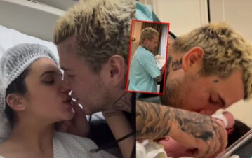 El dulce video de Alex Caniggia en su "debut" como papá que mostró Melody Luz