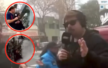 Migue Granados uso un matafuegos en plena calle y tuvo problemas con la policía
