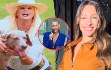 Pampita reveló en Los 8 escalones cuál de los perros de Susana Giménez es su favorito