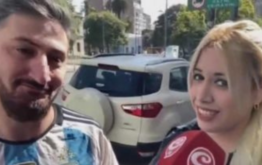 Así votaron los dobles de Lionel Messi y Wanda Nara en Rosario