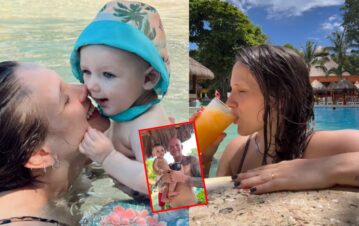 ¡Soñadas! Las fotos del las vacaciones de Barbie Vélez en Playa del Carmen en plan familiar