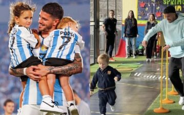 ¡Dale play! La tierna charla abierta de Rodrigo de Paul en jardín de infantes de sus hijos