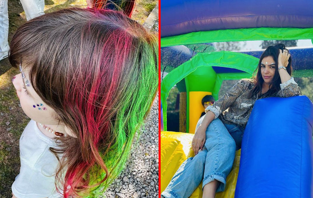 El álbum de fotos del cumpleaños de la hija de Agustina Cherri: fiesta al aire libre y mucho glitter