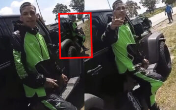 ¡Hizo combustión! L-Gante se quedó sin nafta y varado en la ruta se mandó el insulto del año