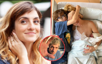 Julieta Zylberberg fue mamá y Esteban Lamothe pasó a saludarla: las fotos de la visita del ex