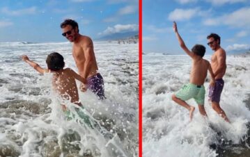 Benjamín Vicuña mostró el álbum de fotos de sus vacaciones como padre soltero