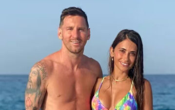 Cuánto salen las bikinis que usa Antonela Roccuzzo y que fabrica la hermana de Lionel Messi