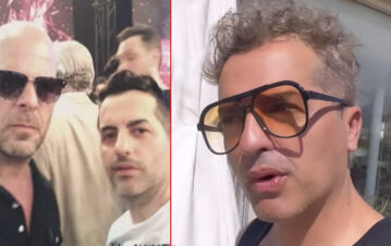 Ángel de Brito mostró la foto que se sacó con Bruce Willis 15 años después