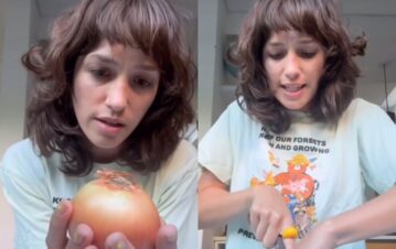 ¡Creer o reventar! El insólito truco de Cande Vetrano para cortar cebollas sin llorar