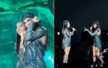 ¡Son iguales! María Becerra presentó en River a Ailin, su hermana, y su parecido sorprendió a sus fans