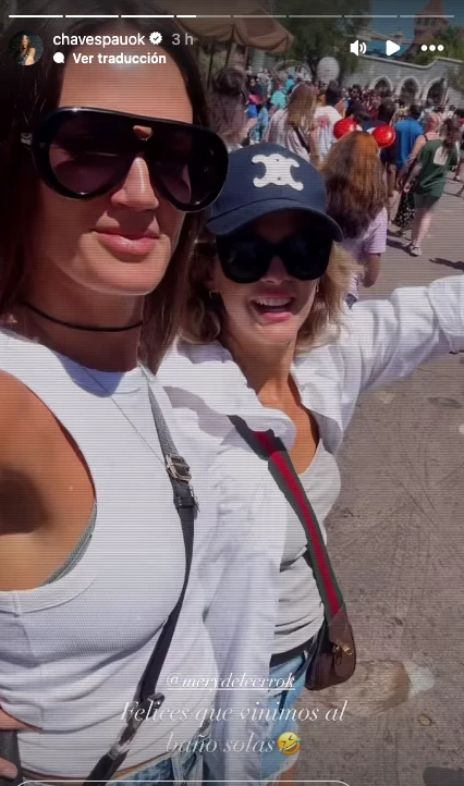 Paula Chaves y Mery del Cerro en Disney