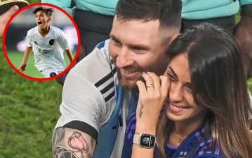 El video viral de Messi jugando con su hijo que emocionó a Antonela Rocuzzo