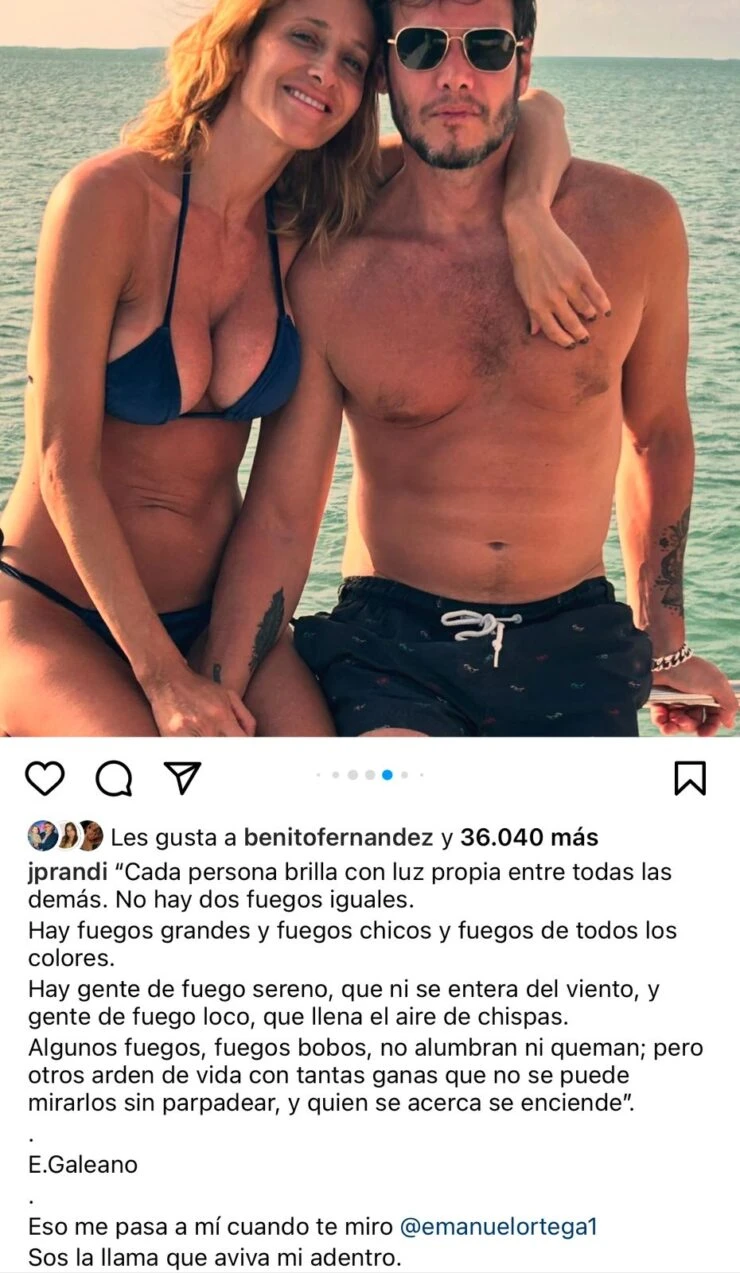 Julieta Prandi y Emanuel Ortega viajaron a Miami y el álbum de fotos dejó  al descubierto su nuevo retoque estético: 