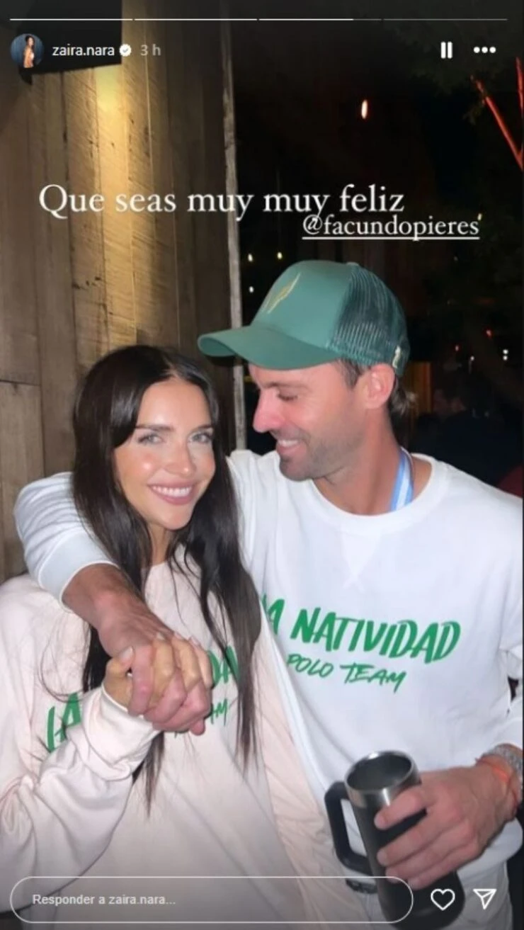 Las fotos inéditas con las que Zaira Nara saludó a Facundo Pieres por su  cumpleaños – Revista Paparazzi