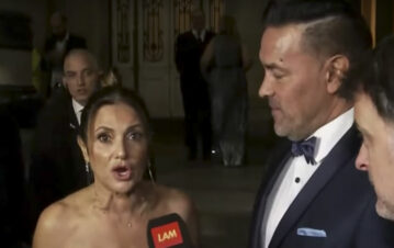 María Fernanda Callejón se calentó con las angelitas y abandonó el móvil de LAM en vivo