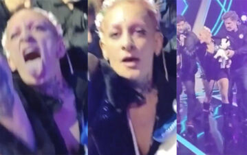 Así fue la escandalosa pelea de Furia y los fanáticos que celebraban su eliminación de Gran Hermano en el estudio de Telefe