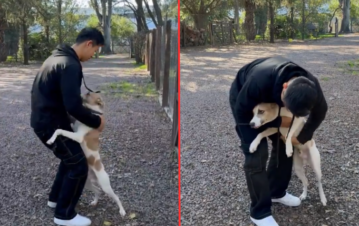 El video del emotivo reencuentro entre Martín Ku y Arturo, el perro de Gran Hermano