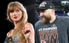 T-Kelce sorprendió a Taylor Swift en el escenario.