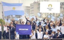 El grito de guerra de la delegación argentina en la ceremonia inaugural de los juegos olímpicos París 2024