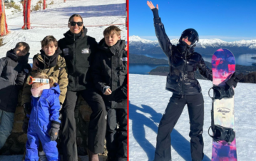 No para: Pampita volvió de Miami y… ¡se fue a la nieve con sus hijos!