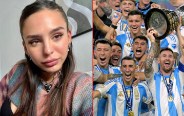 Qué jugador de Argentina tuvo un encuentro privado con Juanita Tinelli tras ganar la Copa América: la foto juntos