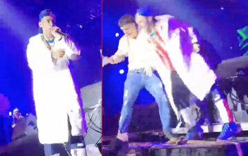 Video: se accidentó L-Gante tras caerse al vacío mientras daba un show en Paraguay
