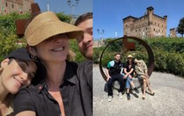 las vacaciones de Araceli Gonzále con sus hijos en Italia.