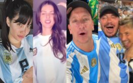 los festejos de los famosos en la copa américa.