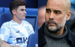 pep guardiola le soltó la mano a julián álvarez.