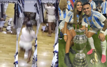 ¡Estremecedor! El video de la mujer de Lautaro Martínez salvando de milagro a su hijo de ser aplastado