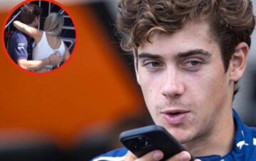 Polémica foto y video de Franco Colapinto abrazado a una periodista que cubre la Fórmula Uno